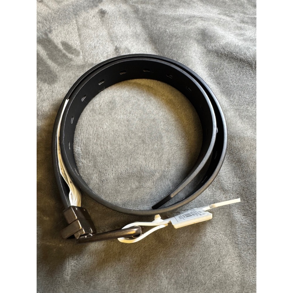 Cat & Jack Kids Reversible Belt Black Brown Gunmetal Buckle Size Large NWT - Picture 3 of 9